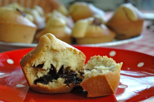 ugly orange chocolate muffins