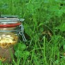 vegan dessert in a jar