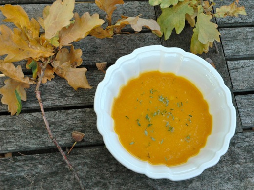 Butternut Squash And Carrot Soup With Ginger