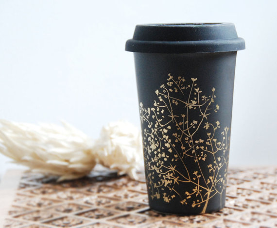 Hand Painted Ceramic Travel Mugs Hand Painted Ceramic Travel Mugs