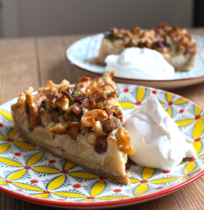 Serve it with a big spoon of cream. I used the swiss brand Soja Line.