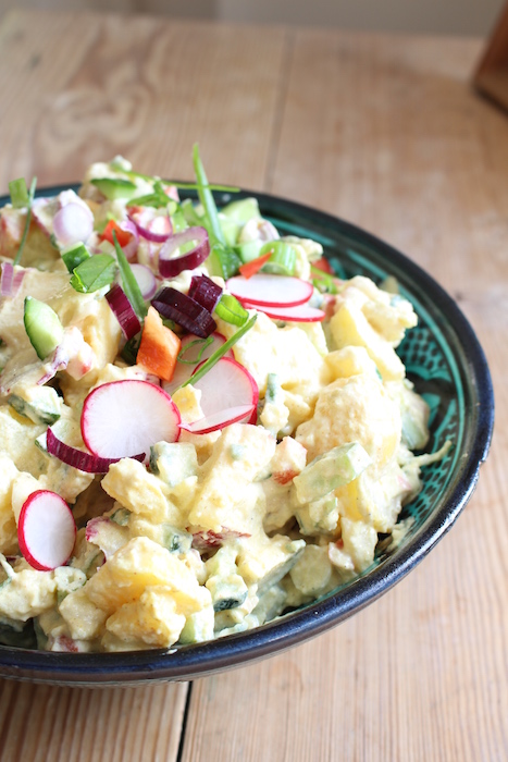 Creamy vegan potato salad